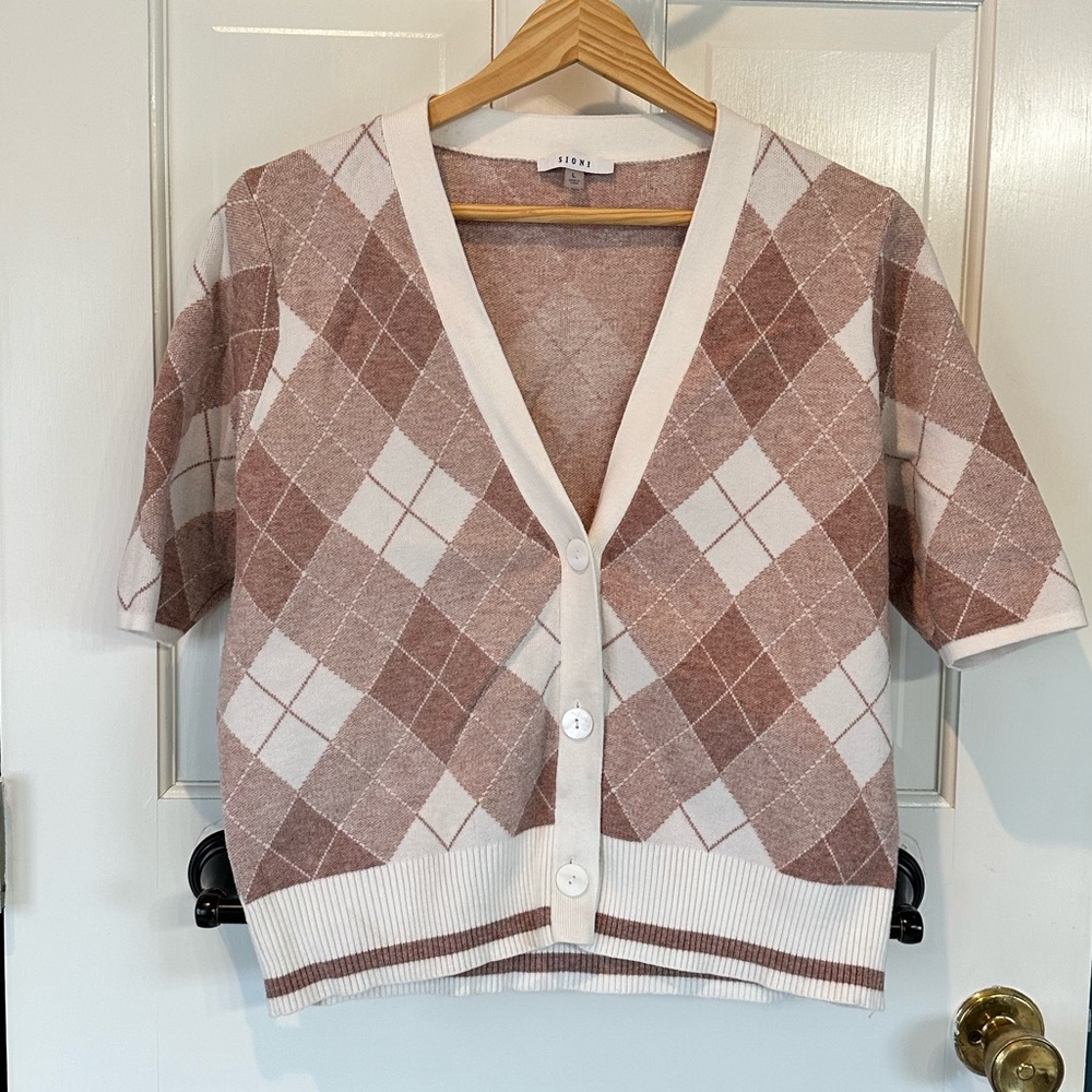 Sioni Argyle Cardigan